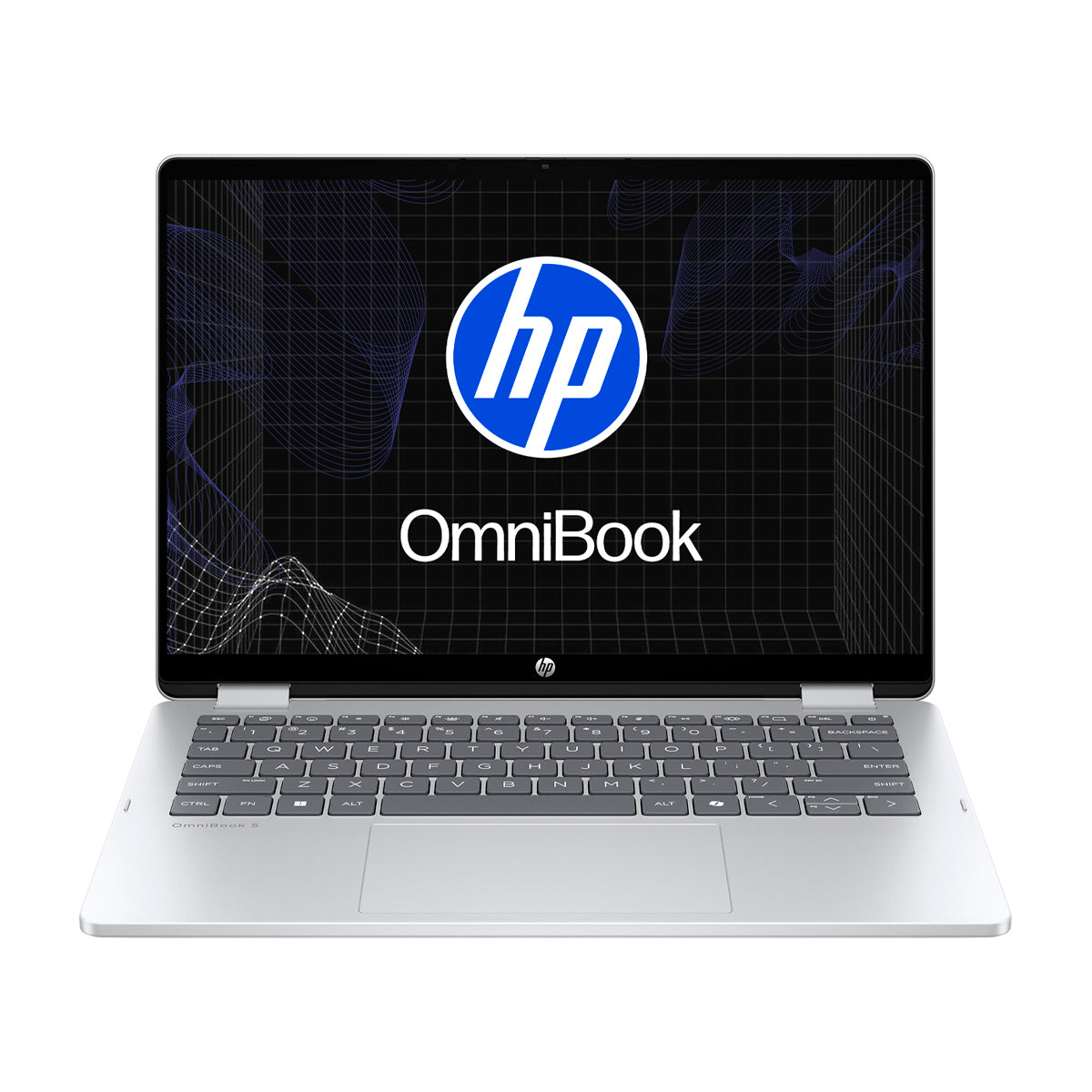 HP OmniBook 5 Flip Laptop Convertible 14" 2K Táctil, Intel Core i5-1334U, 16GB RAM, 512GB SSD, Intel Iris Xe, Windows 11 Home | Plateado