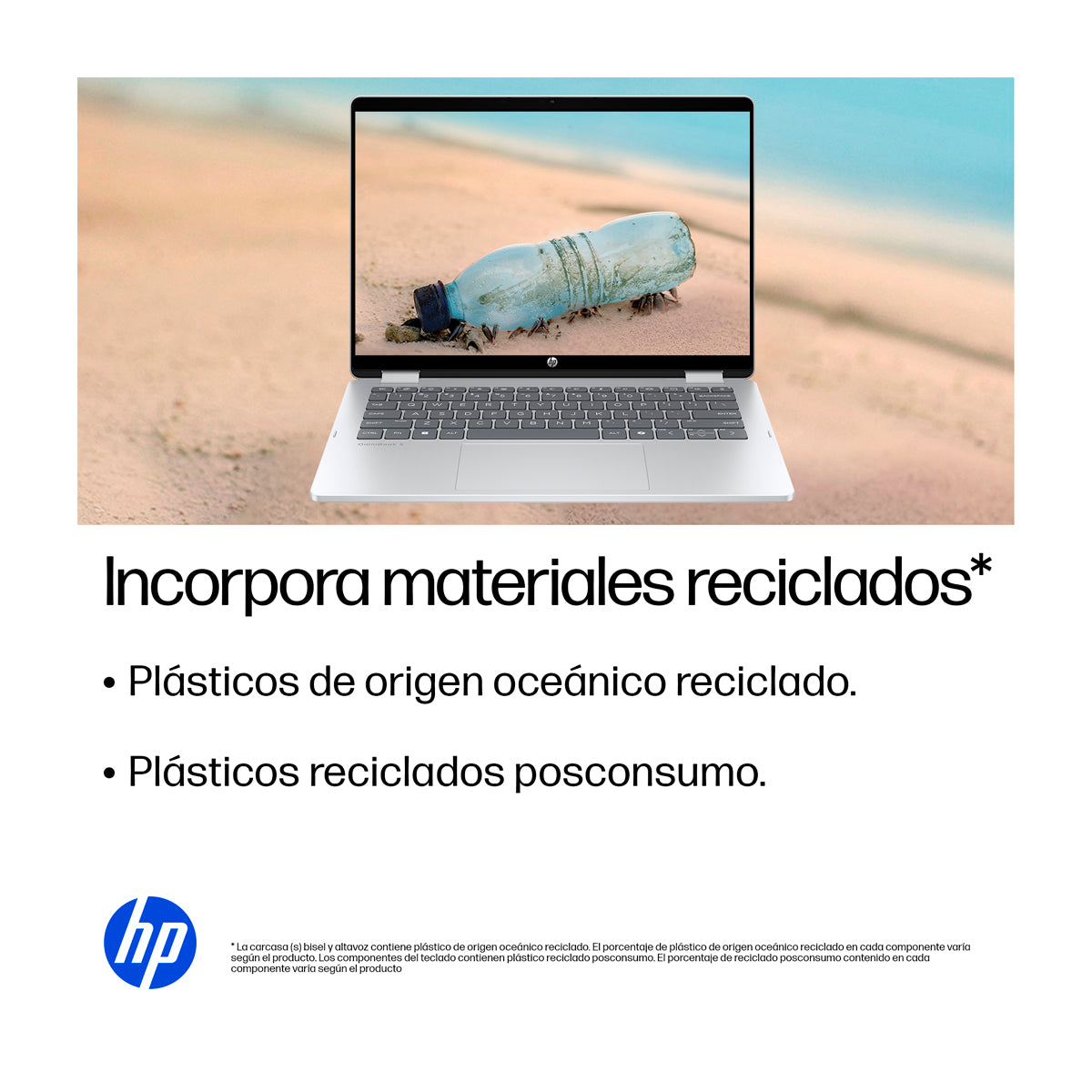 HP OmniBook 5 Flip Laptop Convertible 14" 2K Táctil, Intel Core i5-1334U, 16GB RAM, 512GB SSD, Intel Iris Xe, Windows 11 Home | Plateado