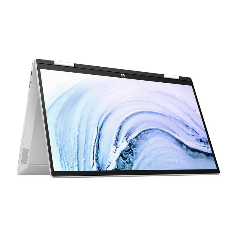 HP Pavilion x360 Laptop Convertible 15.6" FHD Multi-Táctil, Intel Core i5-1235U, 8GB RAM, 512GB SSD, HP Active Pen, Intel Iris Xe, Lector de Huellas, Audio B&O, Windows 11 Home | Plateado