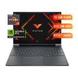 HP Victus Laptop Gaming 15.6" FHD 144Hz, AMD Ryzen 7 7445H, 16GB RAM, 512GB SSD, NVIDIA GeForce RTX 3050 6GB, Windows 11 Home | Negro