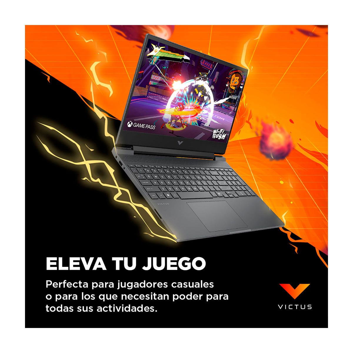HP Victus Laptop Gaming 15.6" FHD 144Hz, AMD Ryzen 7 7445H, 16GB RAM, 512GB SSD, NVIDIA GeForce RTX 3050 6GB, Windows 11 Home | Negro