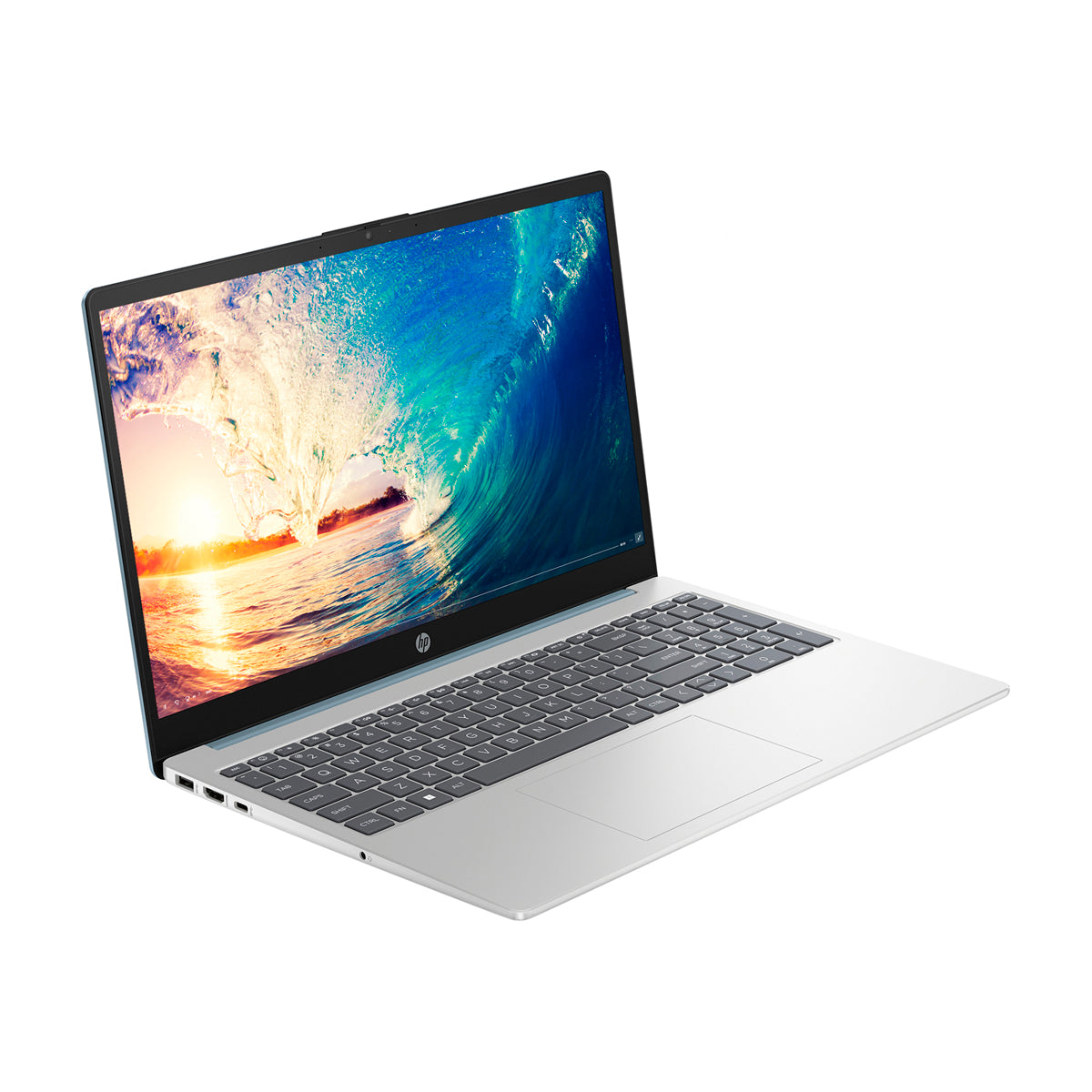 HP Laptop 15.6" FHD, AMD Ryzen 3 7320U, 8GB RAM, 512GB SSD, AMD Radeon, Windows 11 Home | Plateado Azul