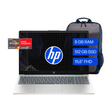 HP Laptop 15.6" FHD, AMD Ryzen 5 7520U, 8GB RAM, 512GB SSD, AMD Radeon, Windows 11 Home | Plateado Azul