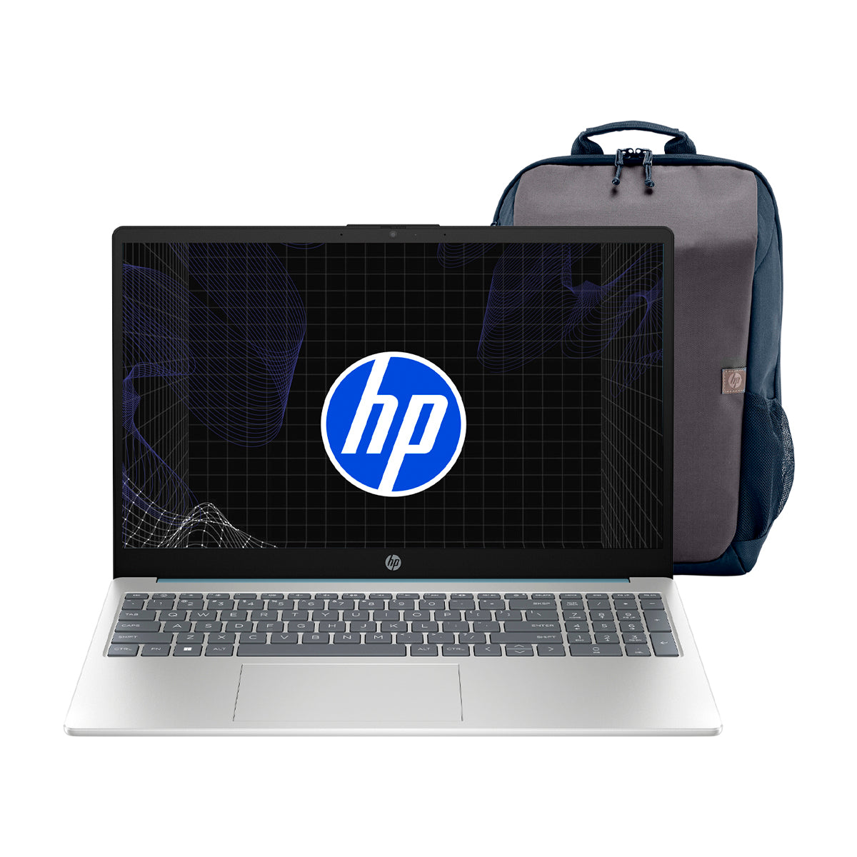 HP Laptop 15.6" FHD, AMD Ryzen 5 7520U, 8GB RAM, 512GB SSD, AMD Radeon, Windows 11 Home | Plateado Azul
