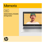 HP Laptop 15.6" FHD, AMD Ryzen 5 7520U, 16GB RAM, 1TB SSD, AMD Radeon, Windows 11 Home | Plateado Dorado