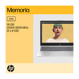 HP Laptop 15.6" FHD, AMD Ryzen 7 7730U, 16GB RAM, 1TB SSD, AMD Radeon, Windows 11 Home | Plateado