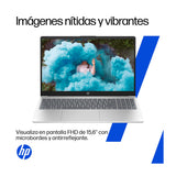 HP Laptop 15.6" FHD, AMD Ryzen 7 7730U, 8GB RAM, 512GB SSD, AMD Radeon, Windows 11 Home | Plateado