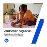 HP Laptop 15.6" FHD, AMD Ryzen 7 7730U, 8GB RAM, 512GB SSD, AMD Radeon, Windows 11 Home | Plateado