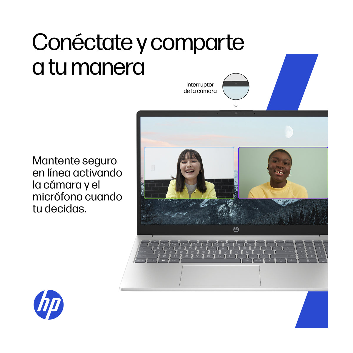HP Laptop 15.6" FHD, AMD Ryzen 7 7730U, 8GB RAM, 512GB SSD, AMD Radeon, Windows 11 Home | Plateado