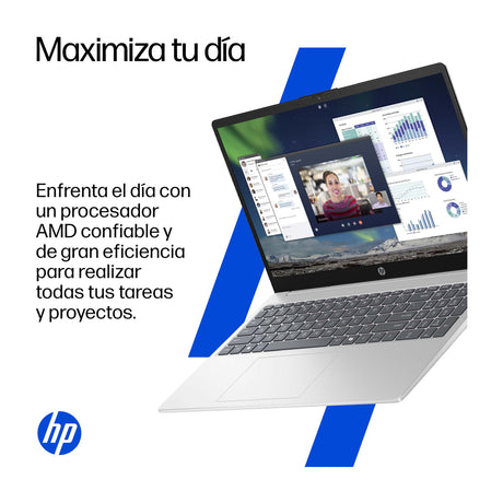 HP Laptop 15.6" FHD, AMD Ryzen 7 7730U, 16GB RAM, 512GB SSD, AMD Radeon, Windows 11 Home | Plateado