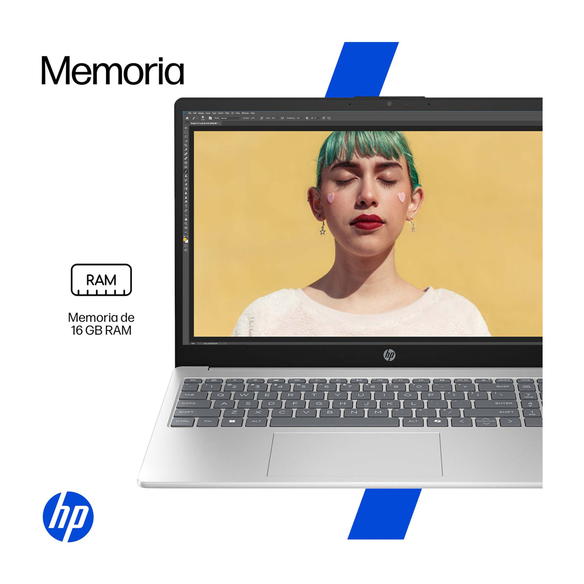 HP Laptop 15.6" FHD, AMD Ryzen 7 7730U, 16GB RAM, 512GB SSD, AMD Radeon, Windows 11 Home | Plateado