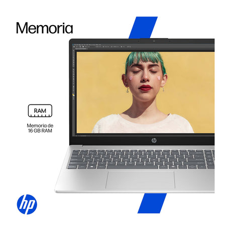 HP Laptop 15.6" FHD, AMD Ryzen 7 7730U, 16GB RAM, 512GB SSD, AMD Radeon, Windows 11 Home | Plateado