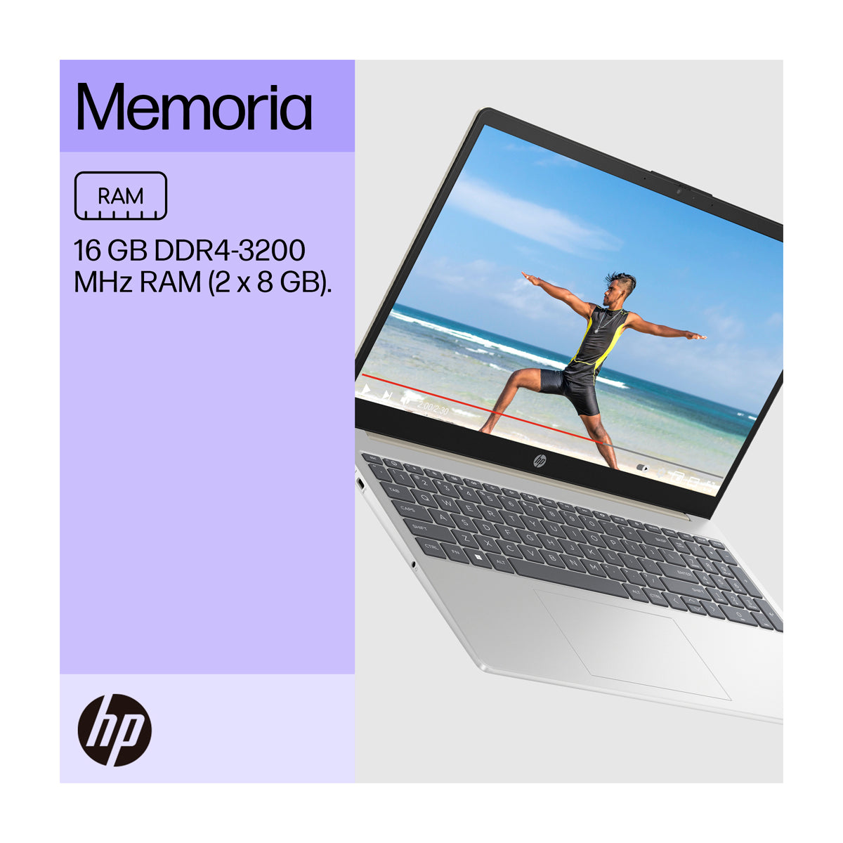 HP Laptop 15.6" FHD Táctil, Intel Core i5-1334U, 16GB RAM, 512GB SSD, Intel Iris Xe, Windows 11 Home | Plateado Dorado