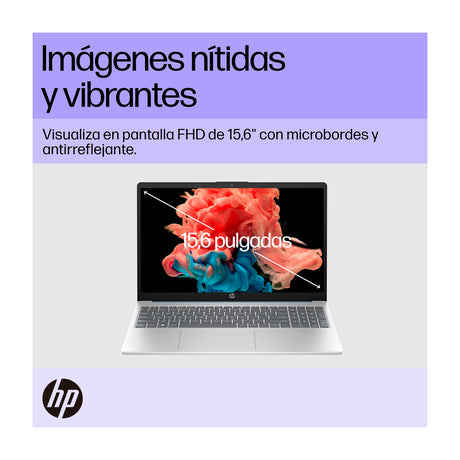 HP Laptop 15.6" FHD, Intel Core i5-1334U, 8GB RAM, 512GB SSD, Windows 11 Home | Plateado Azul