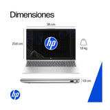 HP Laptop 15.6" FHD, Intel Core Ultra 5 225U, 8GB RAM, 512GB SSD, Windows 11 Home | Plateado