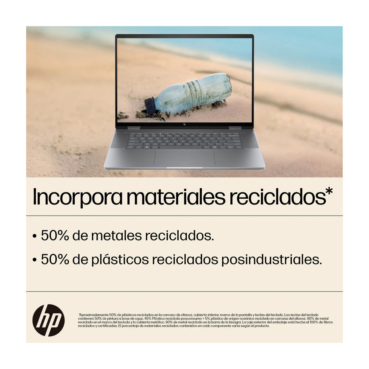 HP Envy x360 Laptop 16" 2.8K OLED Táctil, AMD Ryzen 7 8840HS, 16GB RAM, 1TB SSD, AMD Radeon, Audio Poly Studio, Windows 11 Home | Plateado