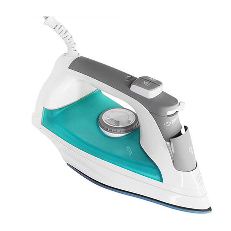 Hamilton Beach Durathon Plancha de Ropa a Vapor | 10x Mas Duradero | Auto Limpieza | Antiadherente | Verde Blanco