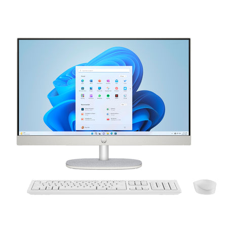 HP Computadora de Escritorio All in One de 23.8" FHD Táctil, AMD Ryzen 5 7520U, 8GB RAM, 512GB SSD, AMD Radeon, Windows 11 Home | Blanco