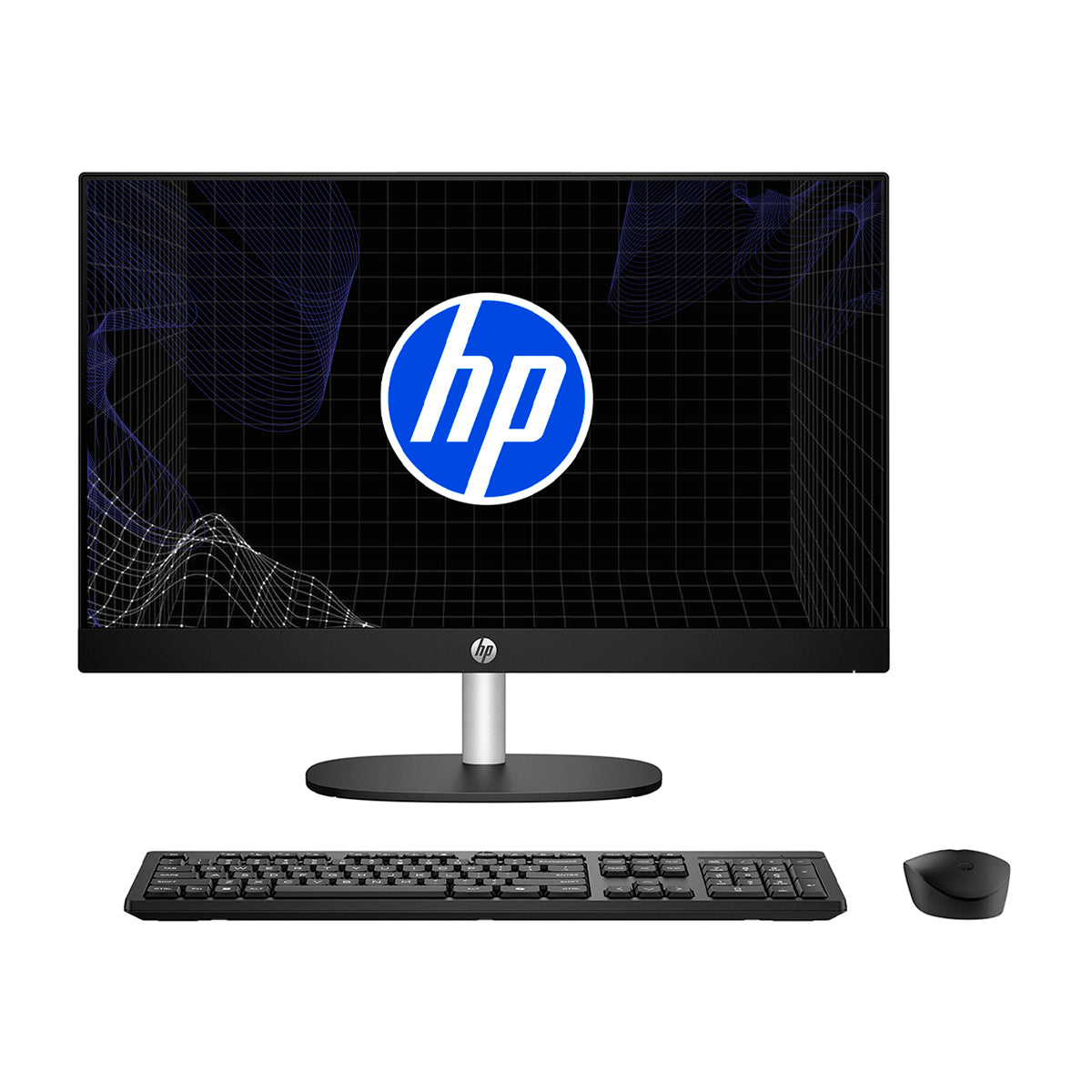 HP Computadora de Escritorio All in One de 23.8" FHD, AMD Ryzen 3 7320U, 8GB RAM, 512GB SSD, AMD Radeon, Windows 11 Home | Negro