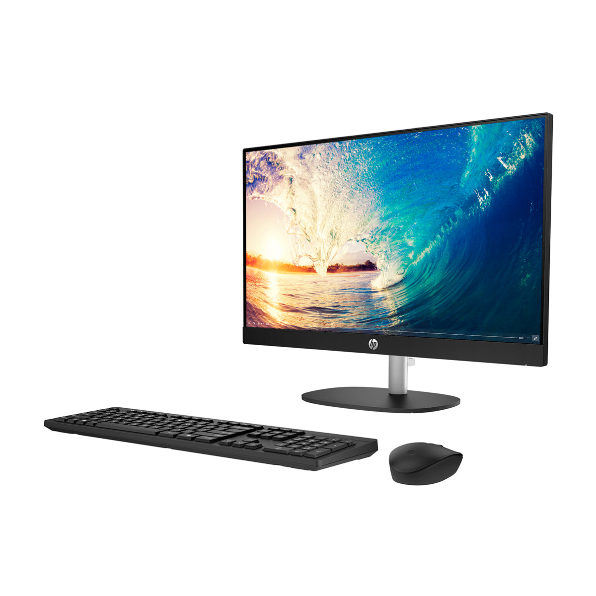 HP Computadora de Escritorio All in One de 23.8" FHD, AMD Ryzen 3 7320U, 8GB RAM, 512GB SSD, AMD Radeon, Windows 11 Home | Negro