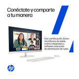 HP Computadora de Escritorio All in One de 23.8" FHD, AMD Ryzen 5 7520U, 8GB RAM, 512GB SSD, AMD Radeon, Windows 11 Home | Blanco