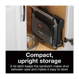 Proctor Silex Prensa para Panini | Sandwichera | Parrilla | Negro