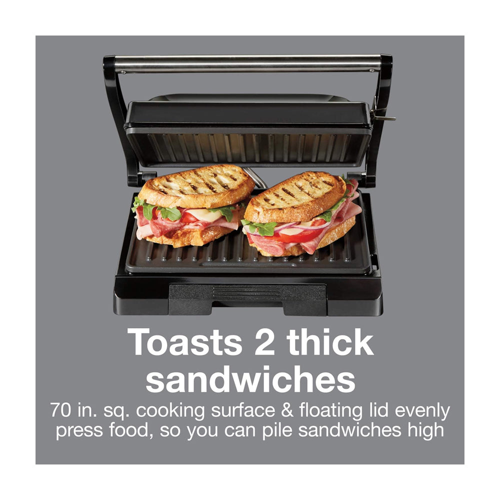 Proctor Silex Prensa para Panini | Sandwichera | Parrilla | Negro