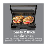 Proctor Silex Prensa para Panini | Sandwichera | Parrilla | Negro