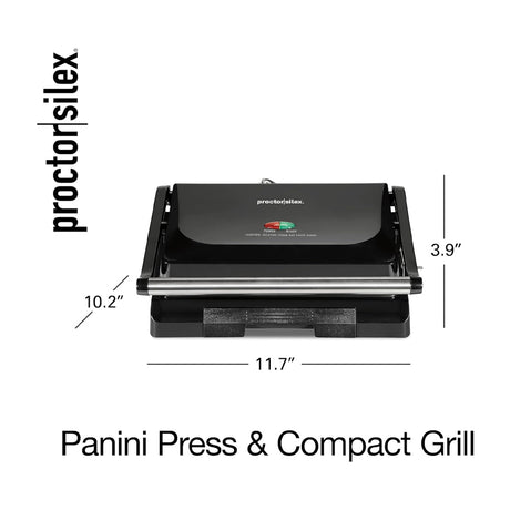 Proctor Silex Prensa para Panini | Sandwichera | Parrilla | Negro