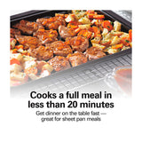 Hamilton Beach Horno Eléctrico con Freidora de Aire | Tostador | Convección | Bandeja Deslizable | Acero Inoxidable | Plateado