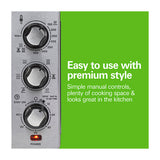 Hamilton Beach Horno Eléctrico con Freidora de Aire | Tostador | Convección | Bandeja Deslizable | Acero Inoxidable | Plateado