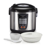 Hamilton Beach Olla Multifuncional de 4.3L | 14 Programas | Cocción Lenta | Interior Antiadherente Extraible