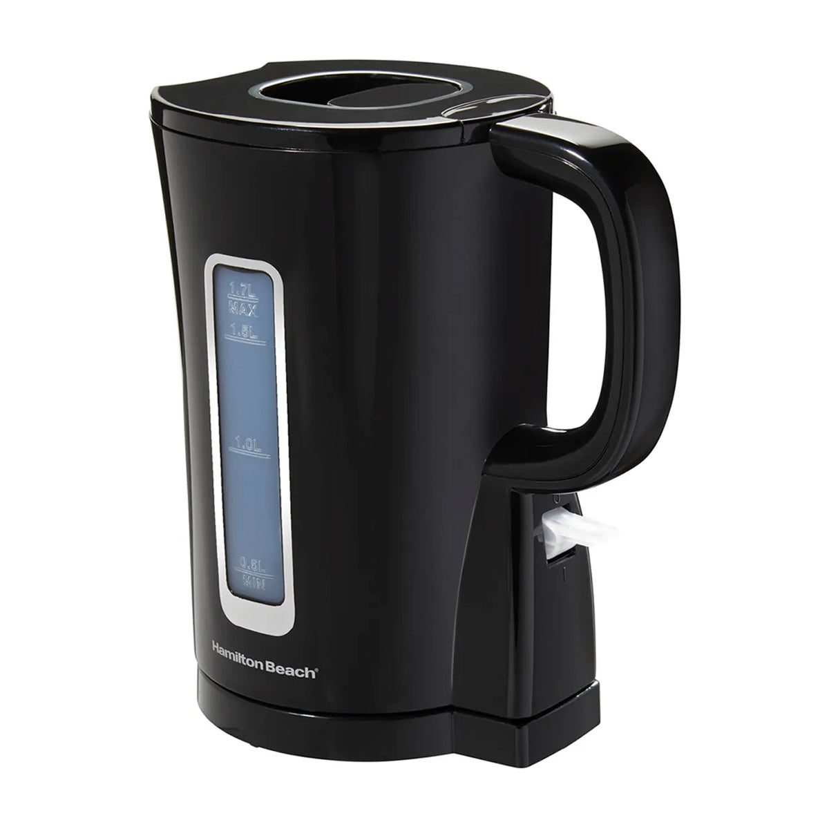 Hamilton Beach Hervidor Eléctrico de 1.7 Litros | Apagado Automático | Vertido Inalámbrico | Negro