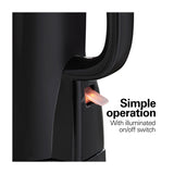 Hamilton Beach Hervidor Eléctrico de 1.7 Litros | Apagado Automático | Vertido Inalámbrico | Negro