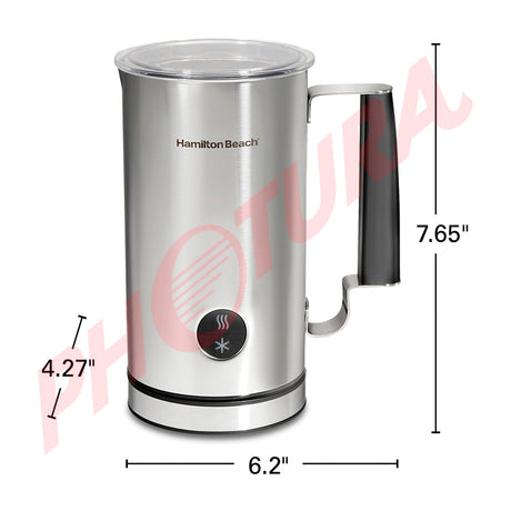 Hamilton Beach Espumador / Calentador de Leche | 3 Programas | Apagado Automático | Acero Inoxidable