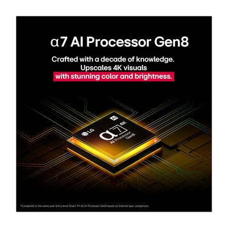 LG 43UA8000 Televisor LED Ultra HD 4K HDR10 Pro Smart de 43" | Procesador a7 Gen 8 AI | ThinQ AI | AI Sound Pro | Immersive Cinema Experience
