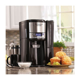 Hamilton Beach Cafetera Dispensadora de 12 Tazas | Multiprogramable | Negro
