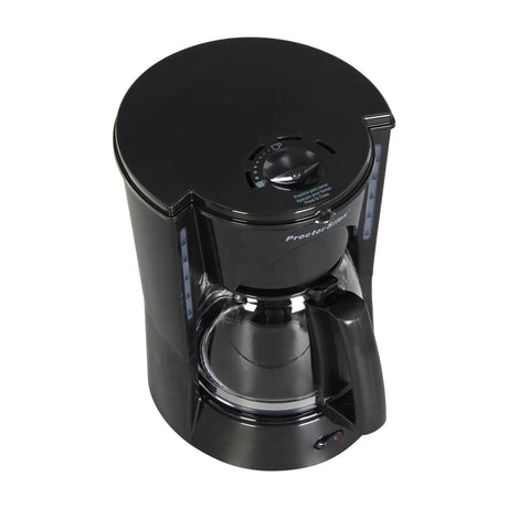 Proctor Silex Cafetera de 12 Tazas | Filtro Permanente Lavable | Interruptor Iluminado | Negro