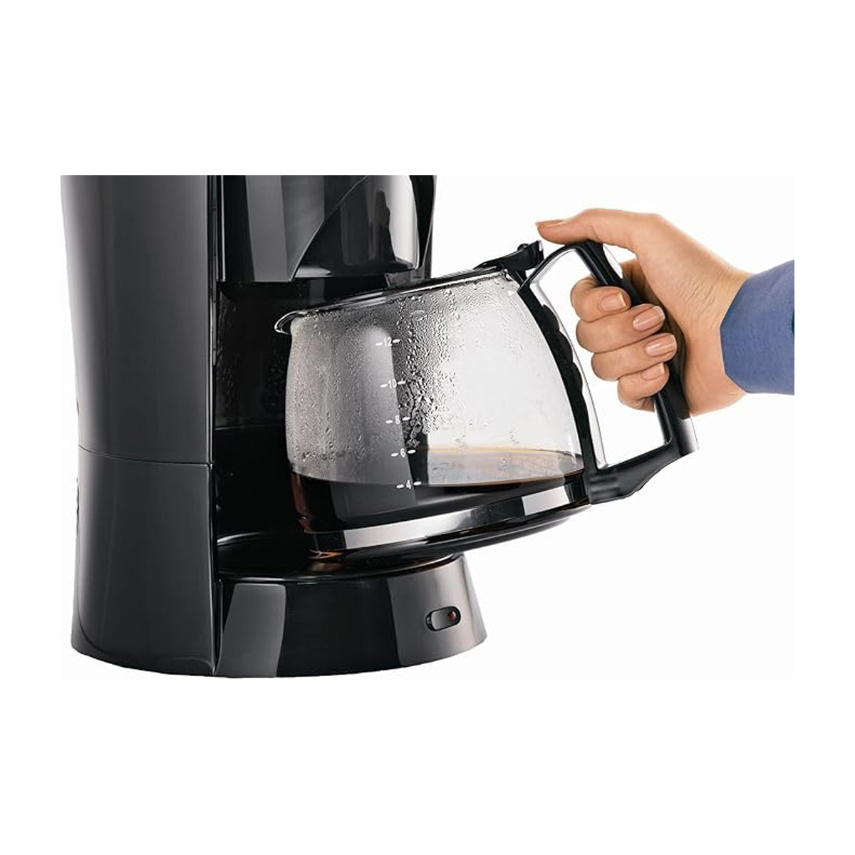 Proctor Silex Cafetera de 12 Tazas | Filtro Permanente Lavable | Interruptor Iluminado | Negro