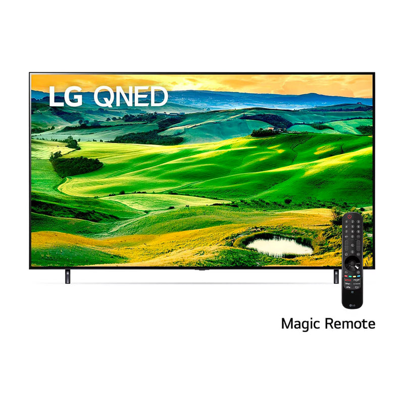LG 55QNED80 Televisor QNED Ultra HD 4K Active HDR Smart de 55" | Procesador a7 Gen 5 AI | Quantum Dot NanoCell | True Cinema | AMD FreeSync Premium