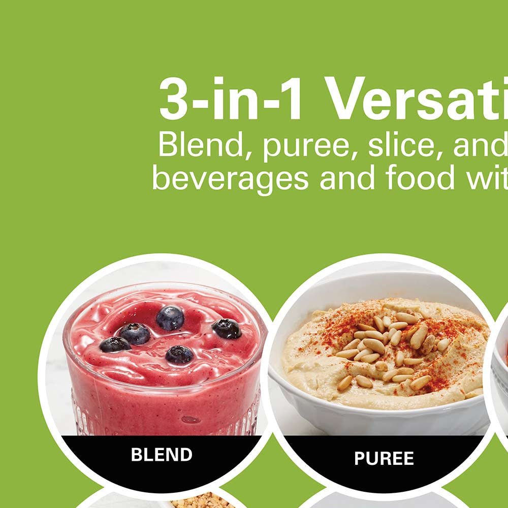 Hamilton Beach MultiBlend 3-en-1 | Wave-Action | 1.5L | 800W | Negro