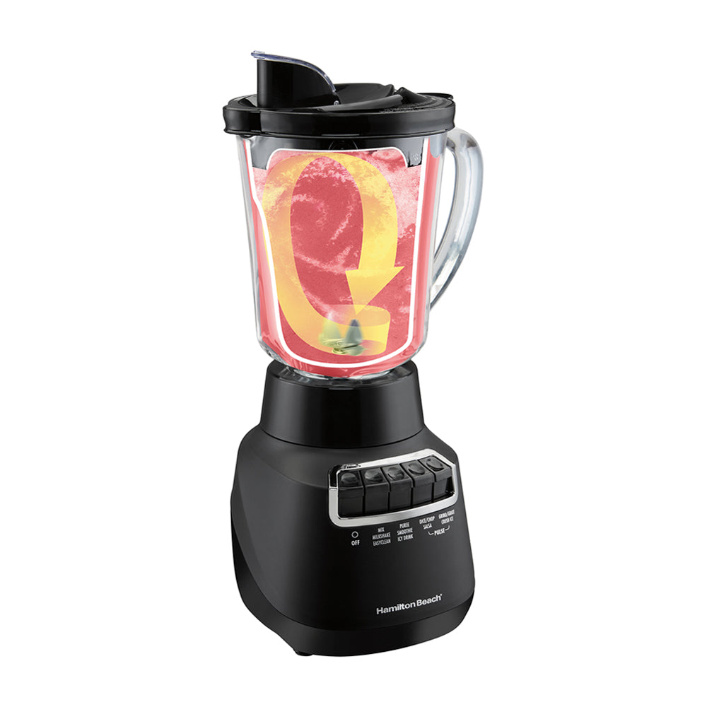 Hamilton Beach Wave Crusher Licuadora de 10 Funciones | Wave Action | 1.2L | 800W | Negro