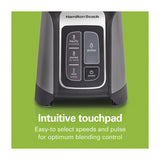 Hamilton Beach PowerMax Licuadora de 3 Velocidades | Pulso | 1.4L | 1680W | Gris