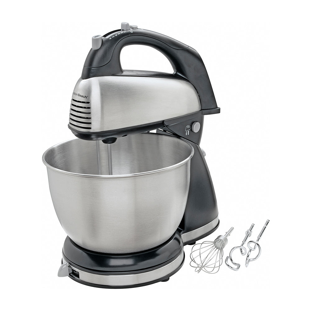 Hamilton Beach Batidora de Pedestal / Mano de 6 Velocidades | 3.78L | 290W | Negro