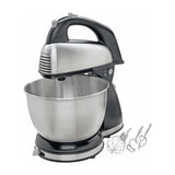 Hamilton Beach Batidora de Pedestal / Mano de 6 Velocidades | 3.78L | 290W | Negro