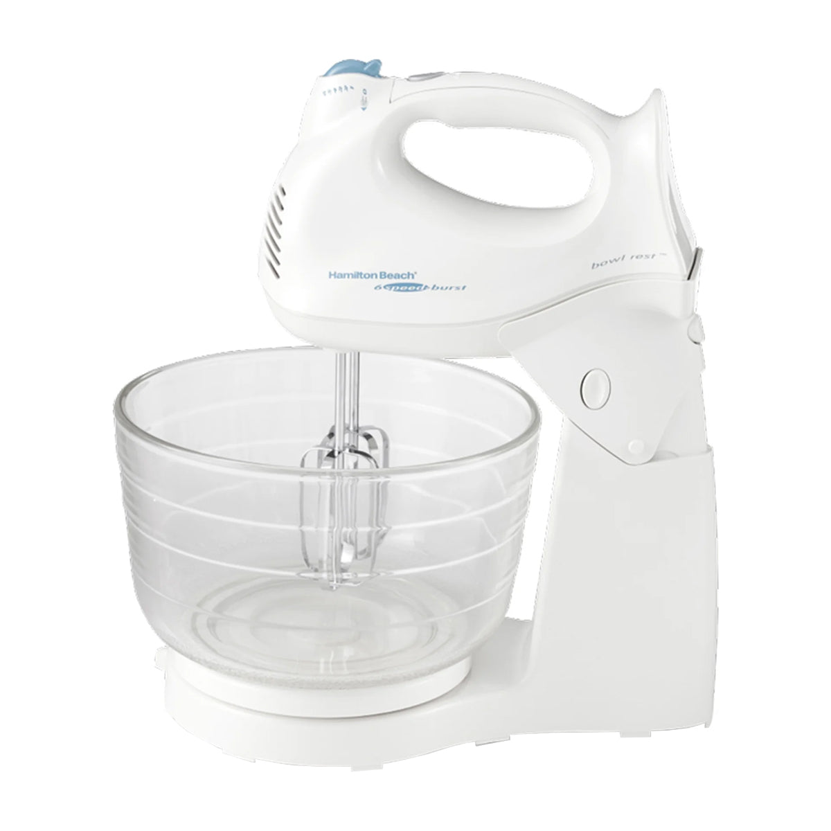 Hamilton Beach Batidora de Pedestal / Mano de 6 Velocidades | 3.79L | 275W | Blanco