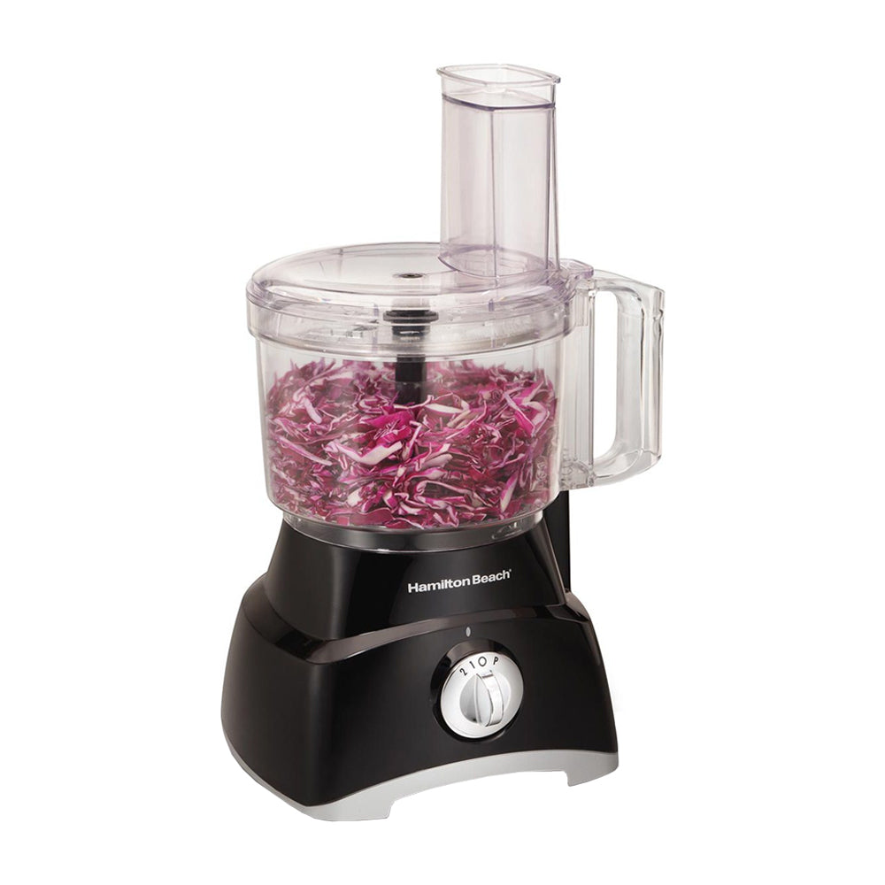 Hamilton Beach Procesador de Alimentos de 8 Tazas | 2 Velocidades | Hoja en S | 450W | Negro
