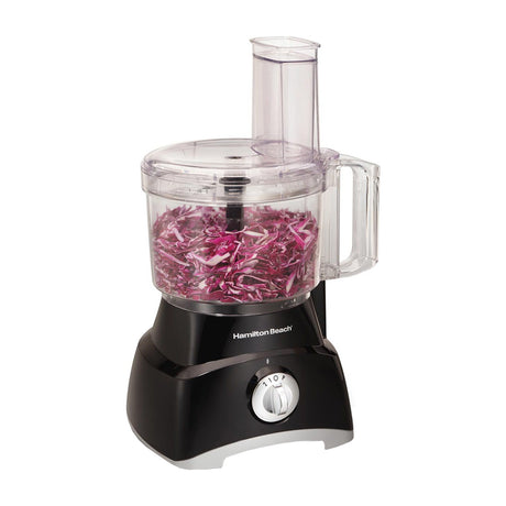 Hamilton Beach Procesador de Alimentos de 8 Tazas | 2 Velocidades | Hoja en S | 450W | Negro