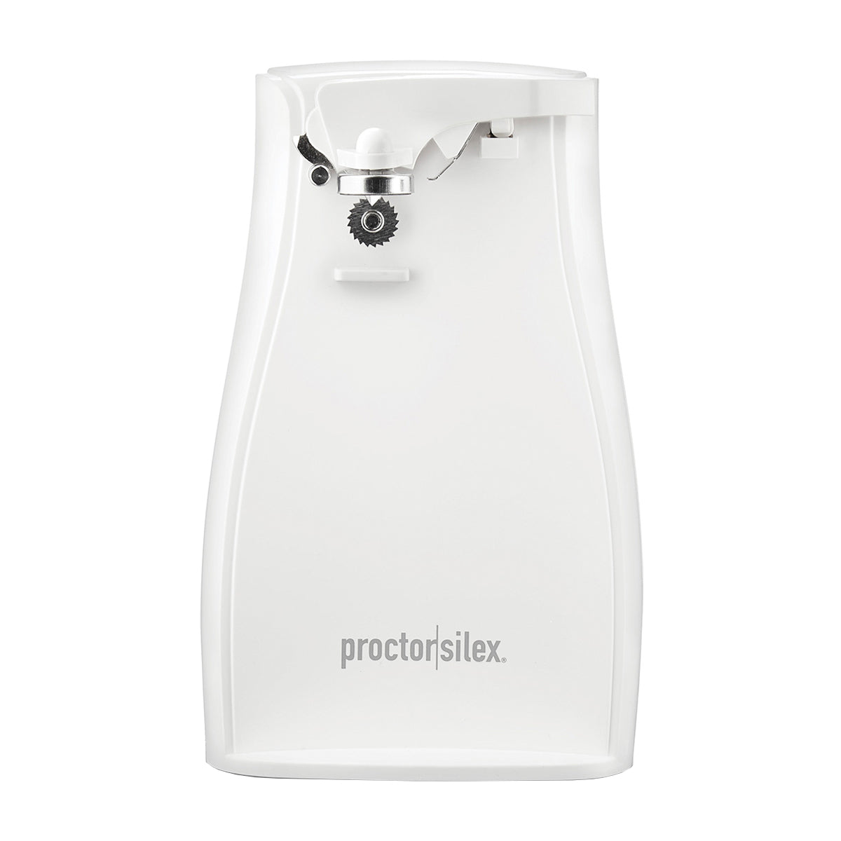 Proctor Silex Abrelatas Eléctrico | Apagado Automático | Almacenamiento de Cable | Blanco
