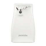 Proctor Silex Abrelatas Eléctrico | Apagado Automático | Almacenamiento de Cable | Blanco
